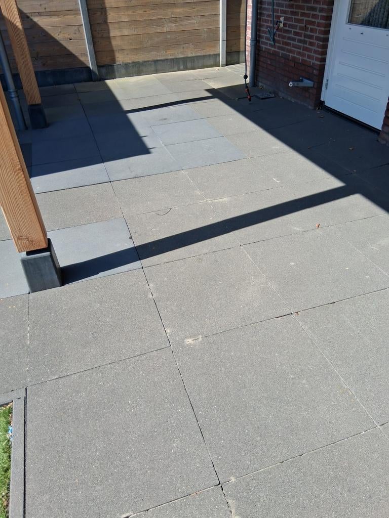 Gratis Terras tegels  antraciet 60x60, Tuin en Terras, Tegels en Klinkers, Ophalen of Verzenden, Beton, Terrastegels