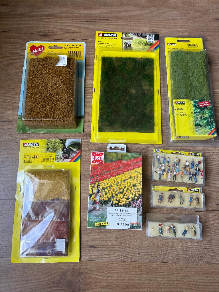 Diverse Scenery items.Heki en Noch ho.zie omschrijving ..., Hobby en Vrije tijd, Modeltreinen | H0, Overige merken, Natuur, Gelijkstroom of Wisselstroom
