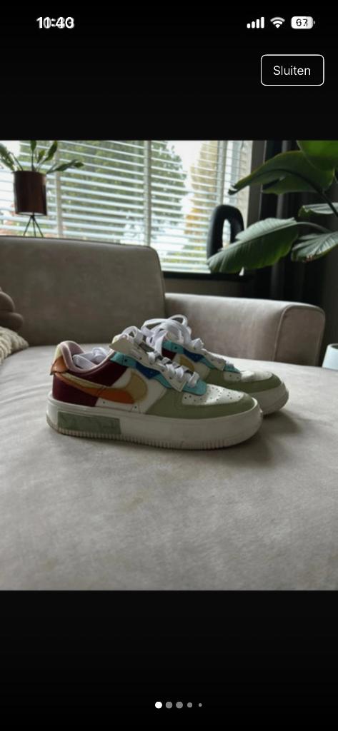 Nike airforce 1- Fontanka’s, Wit, Nike, Ophalen of Verzenden, Sneakers of Gympen
