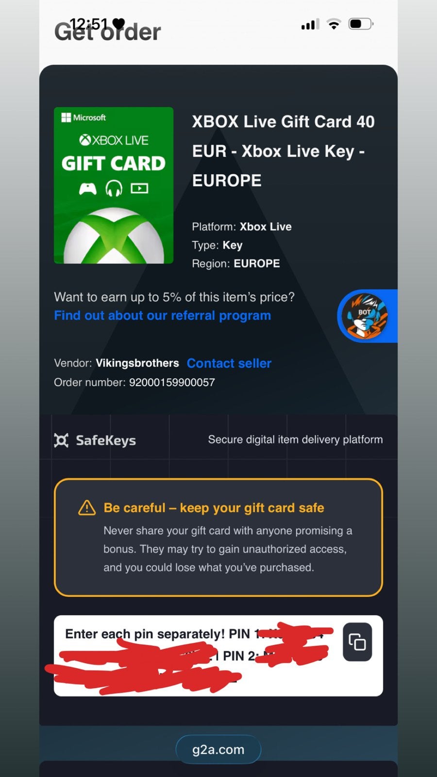 Xbox Live Gift Card 40 EUR - Digitale Code Europa