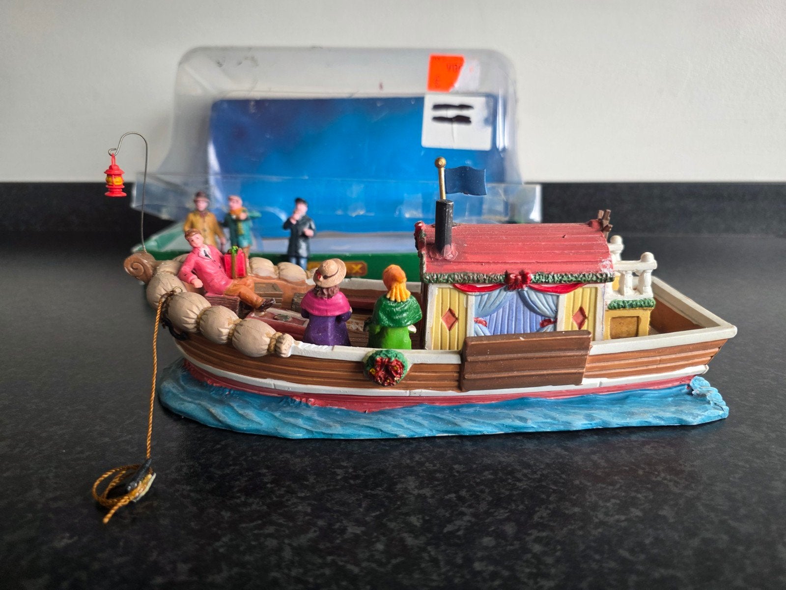 Lemax Retired Glenbrook Ferry porselein kerstdorp boot, Ophalen, Gebruikt