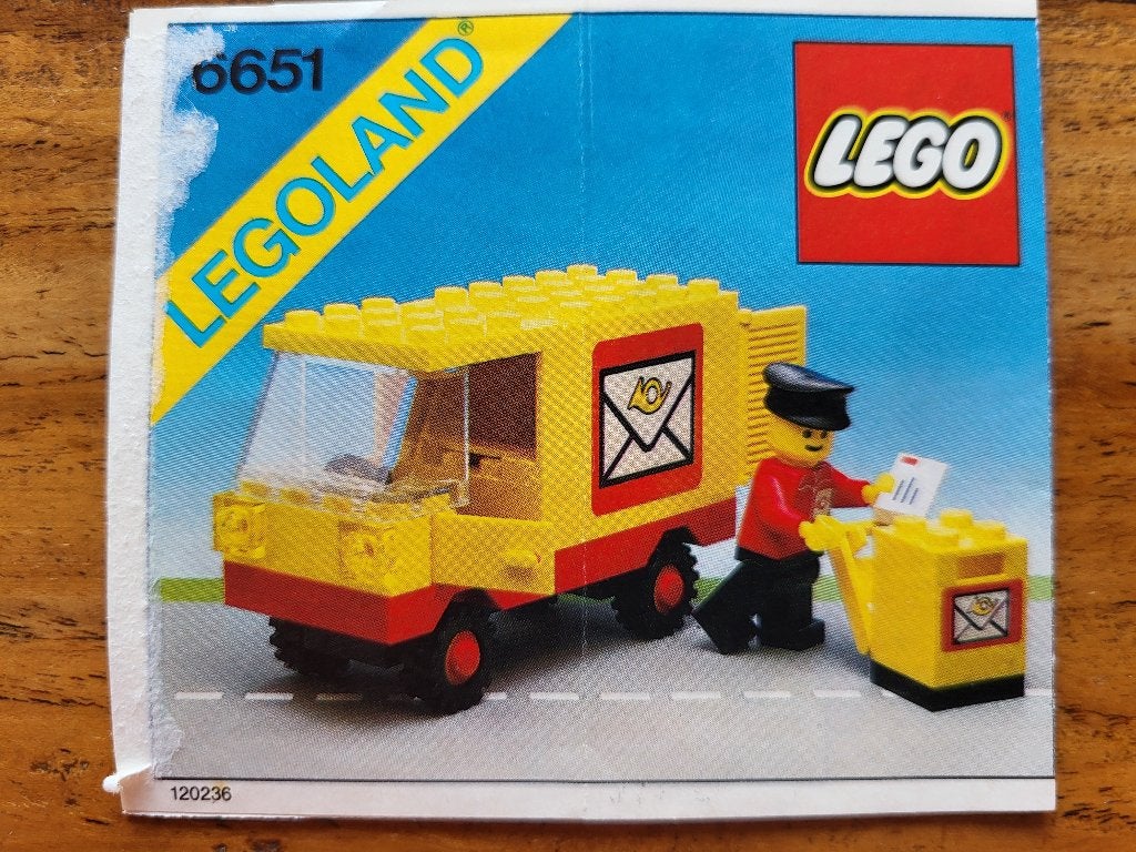 Lego - Postauto - 6651, Kinderen en Baby's, Speelgoed | Duplo en Lego, Lego, Ophalen of Verzenden, Compleet, Complete set