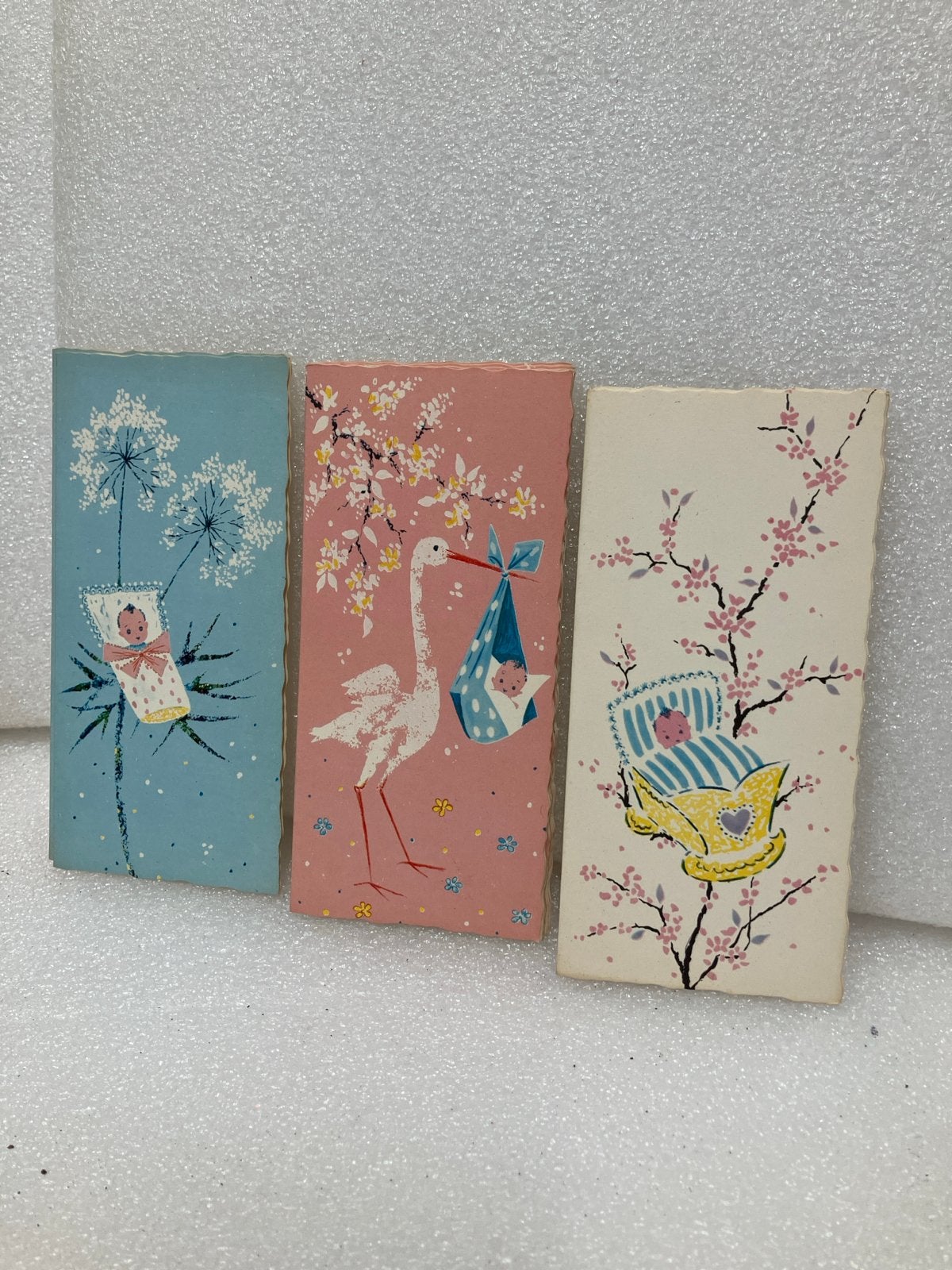 Vintage Geboortekaartjes - Jaren '60 Stijl, Ophalen of Verzenden, Voor 1970