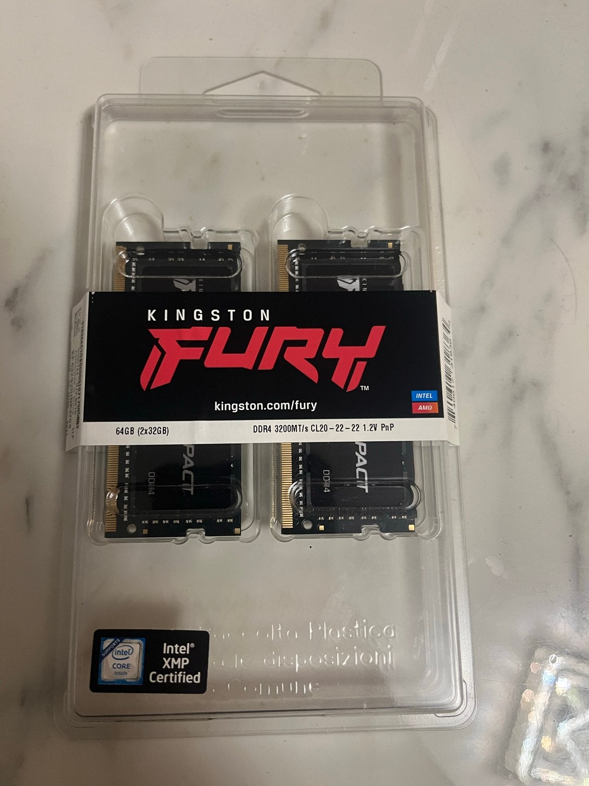 Kingston FURY Impact 64GB 2x32GB DDR4 3200MHz RAM ONGEOPEND, Computers en Software, DDR4, Nieuw, Ophalen of Verzenden, 64 GB