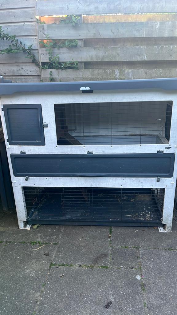 Grand lodge 120 plus Konijnenhok, Dieren en Toebehoren, Knaagdieren en Konijnen | Hokken en Kooien, Ophalen, 90 cm of meer, Konijn
