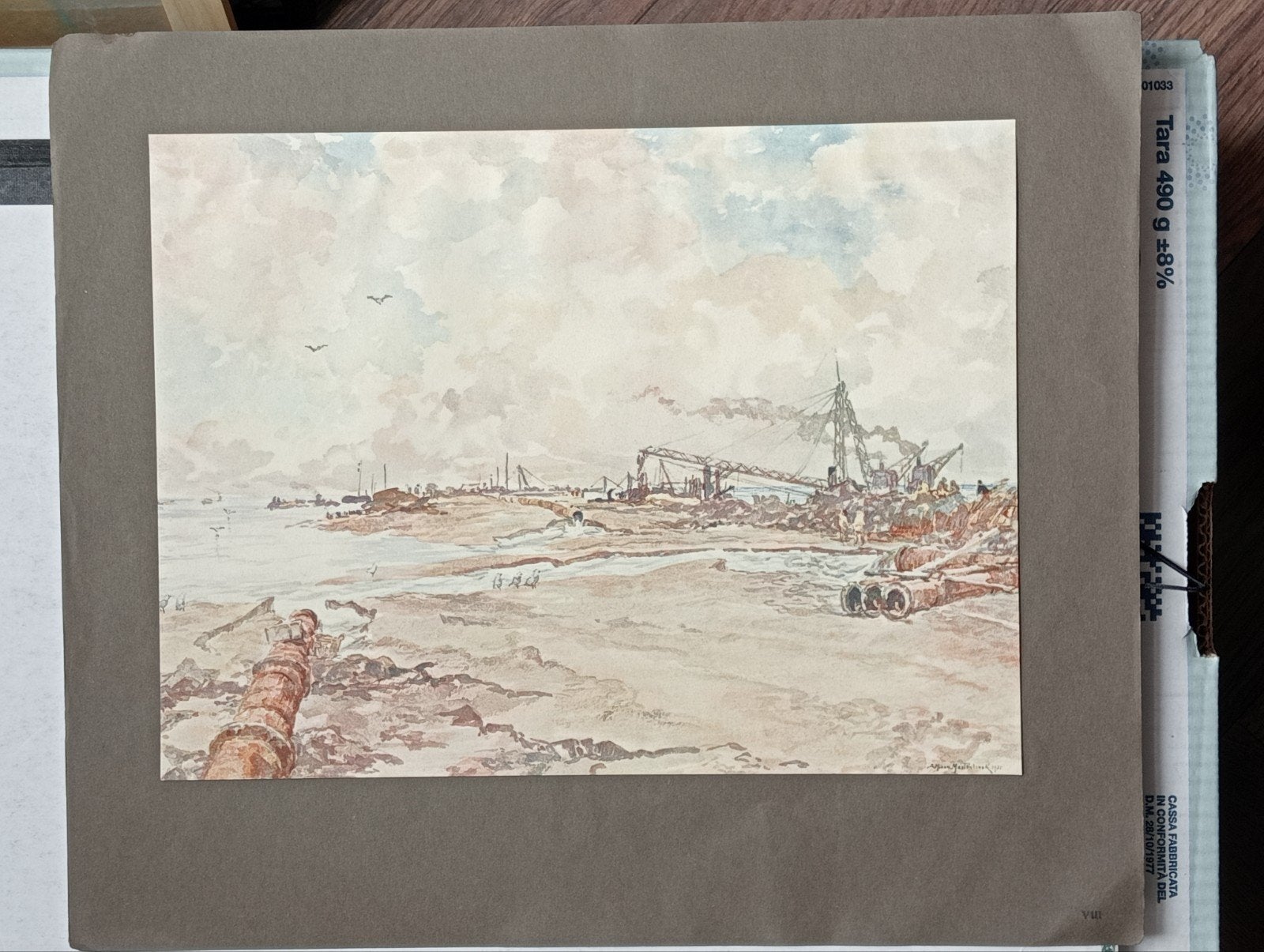 Mastenbroek prent, Ophalen of Verzenden, Voor 1940, Gebruikt