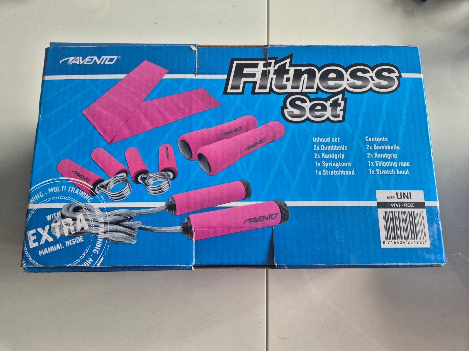 Nieuw Fitness Set - Compleet voor Thuis Workout, Ophalen, Nieuw, Benen, Dumbbell