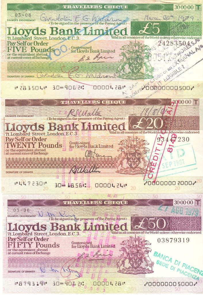 LLOYDS BANK   LIMITED 5 - 20 - 50 POUNDS, Ophalen of Verzenden, Euro's