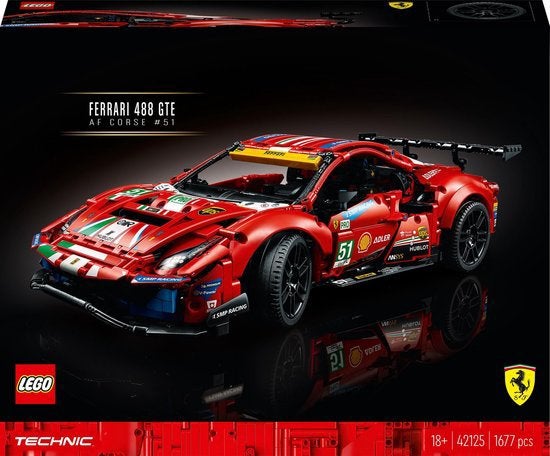 Lego 42125 Ferrari 488 GTE (NIEUW) in gesealde doos, Kinderen en Baby's, Ophalen, Nieuw, Complete set, Lego