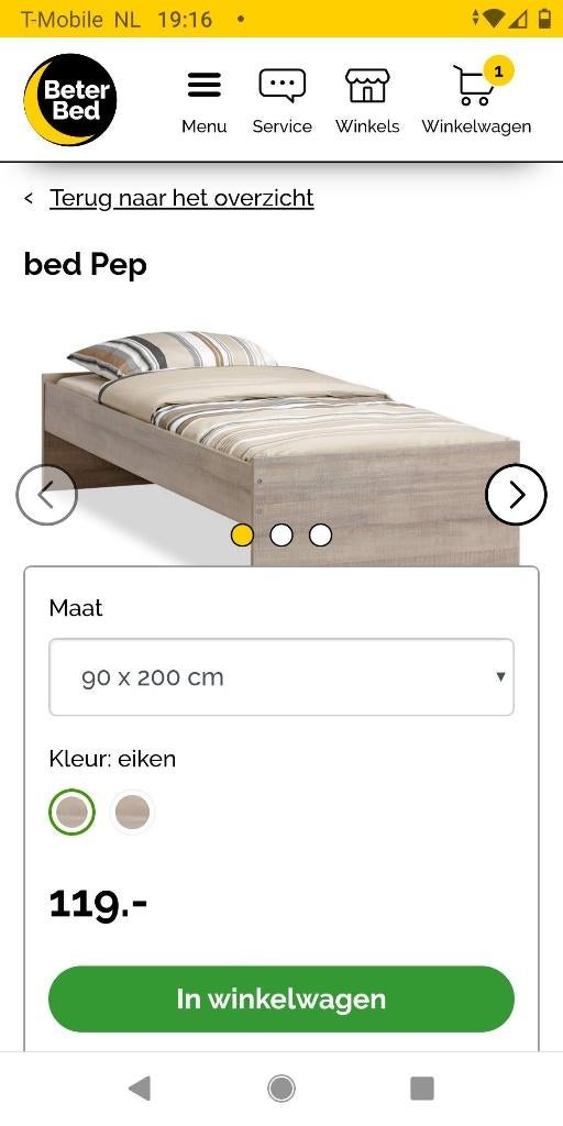 Bed 200x90, Kinderen en Baby's, Kinderkamer | Bedden, 85 tot 100 cm, Zo goed als nieuw, 180 cm of meer, Ophalen