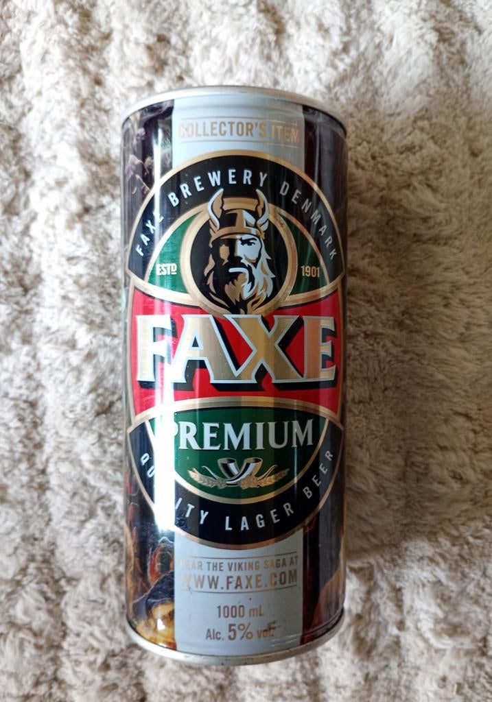 Faxe Premium Bierblik 1000ml - Collector's Item, Verzamelen, Biermerken, Ophalen, Nieuw, Overige typen, Overige merken
