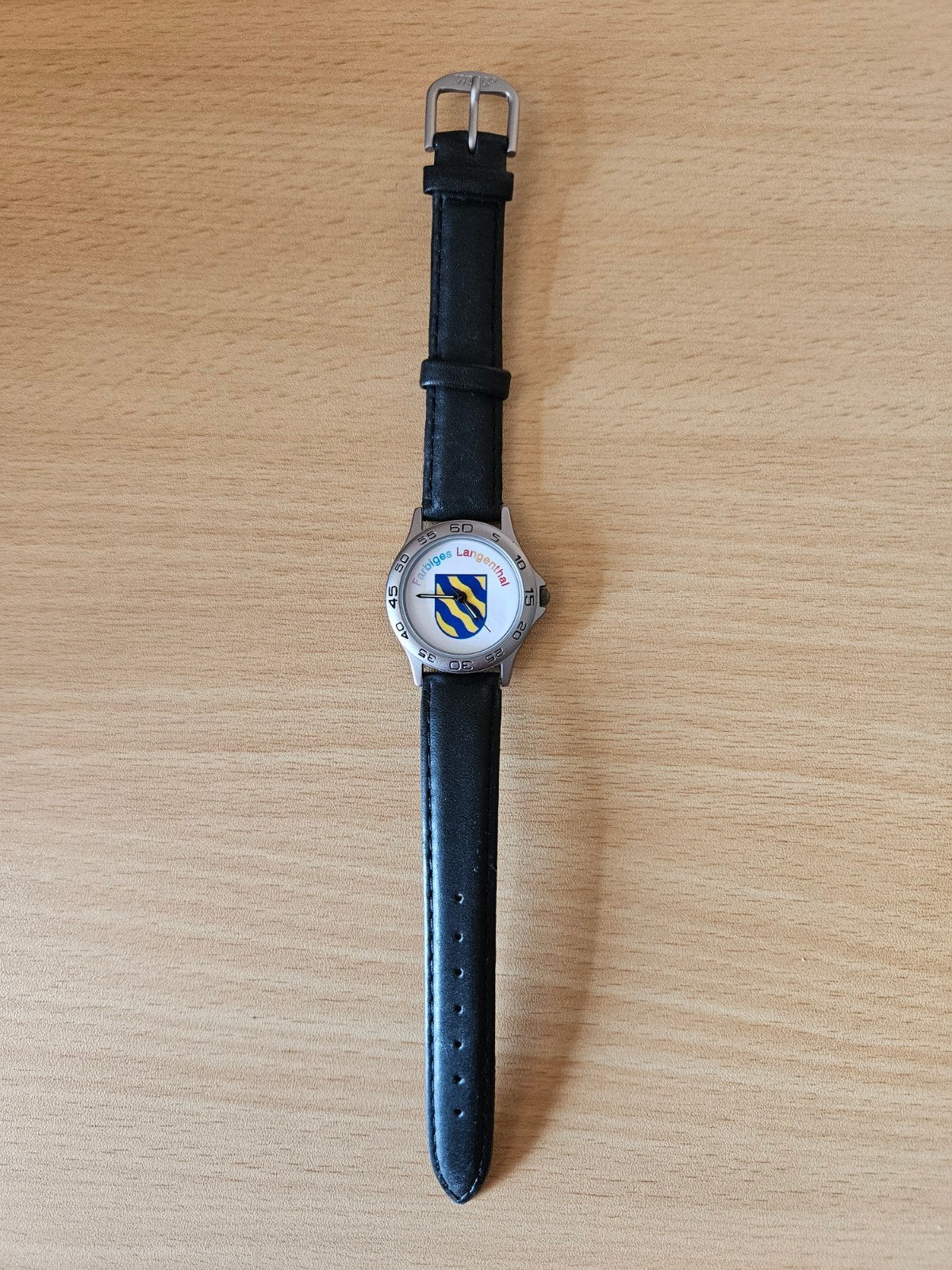 Horloge Farbiges Langenthal WMC polshorloge, Overige merken, Staal, Polshorloge, Ophalen of Verzenden
