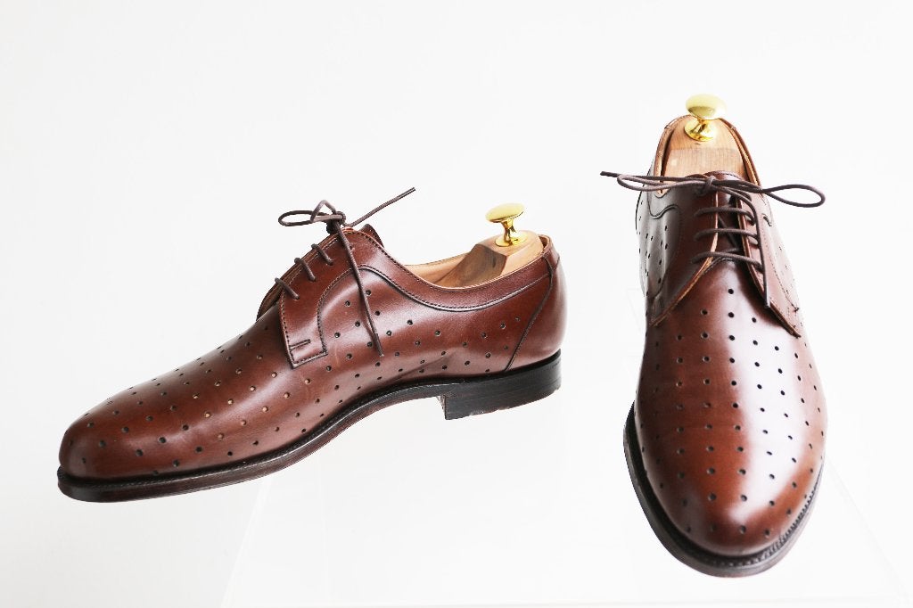 Ultieme zomerschoen! Alt Wien geperforeerd in 9 E = maat 43, Bruin, Nieuw, Ophalen of Verzenden, Crockett & Jones