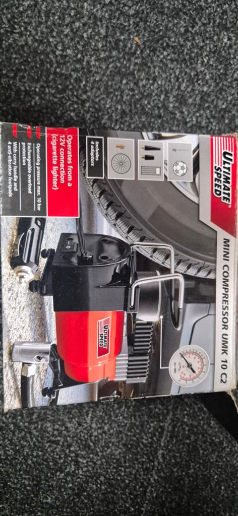 Mini compressor 12volt, Doe-het-zelf en Verbouw, Compressors, Minder dan 25 liter, Ophalen of Verzenden, Minder dan 200 liter/min