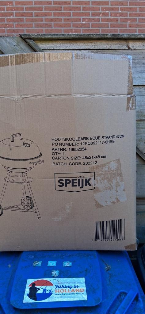 Nieuwe BBQ  met alles erop en aan!, Tuin en Terras, Houtskoolbarbecues, Ophalen, Nieuw, Van Speijk, Met accessoires