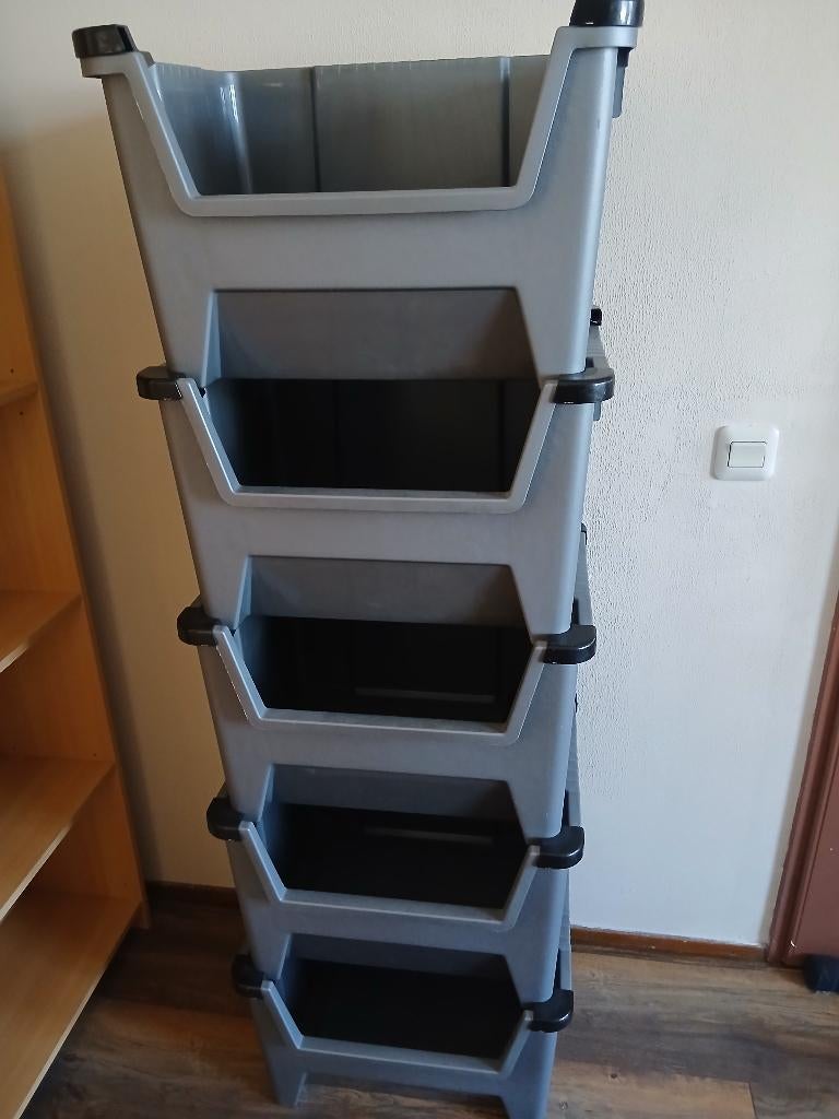 Stapel bakken, Ophalen, Kunststof, Minder dan 50 cm, Minder dan 50 cm