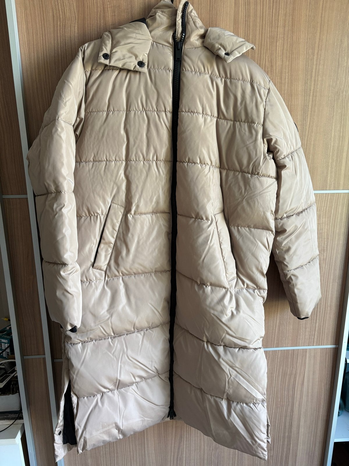 Cars Jeans dames winterjas - Maat L - Zo goed als nieuw, Kleding | Dames, Ophalen, Zo goed als nieuw, Maat 42/44 (L), Beige