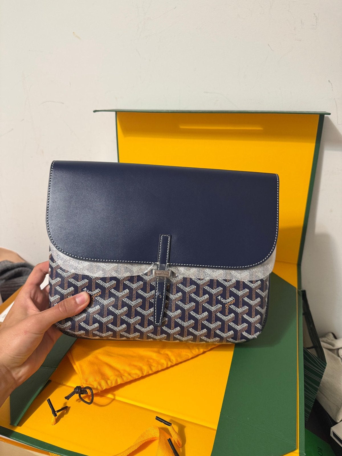 Goyard Coursier messenger bag blauw, Ophalen of Verzenden, Nieuw, Blauw