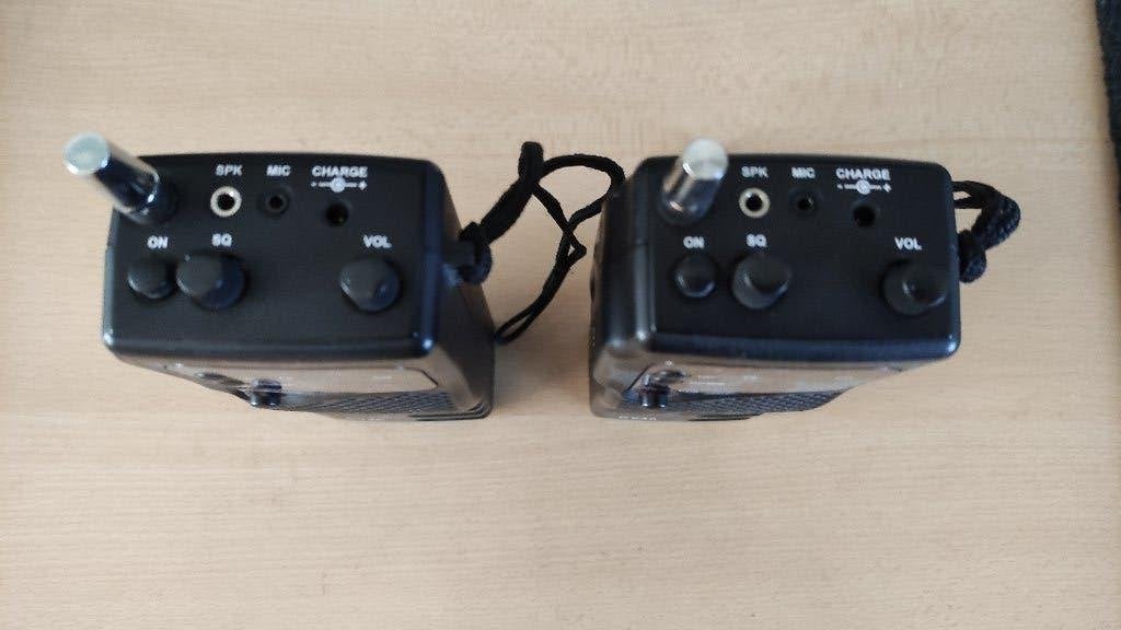 27 Mc Portofoons CV40 Set van 2 FM 40 Kanalen 4 Watt, Gebruikt, 5 tot 15 km, Ophalen of Verzenden, Portofoon of Walkie-talkie