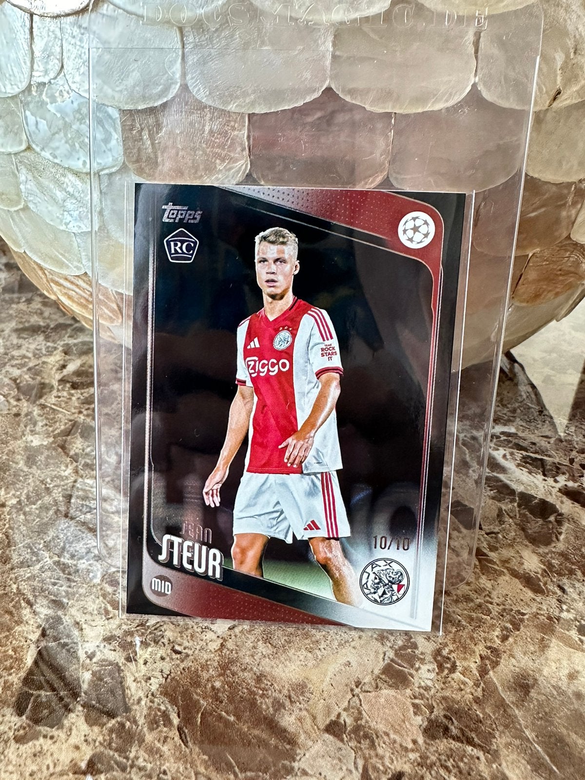 Sean Steur 2025-2026 Topps Flagship /10 True Rookie Ajax, Ophalen of Verzenden, Nieuw, Plaatje
