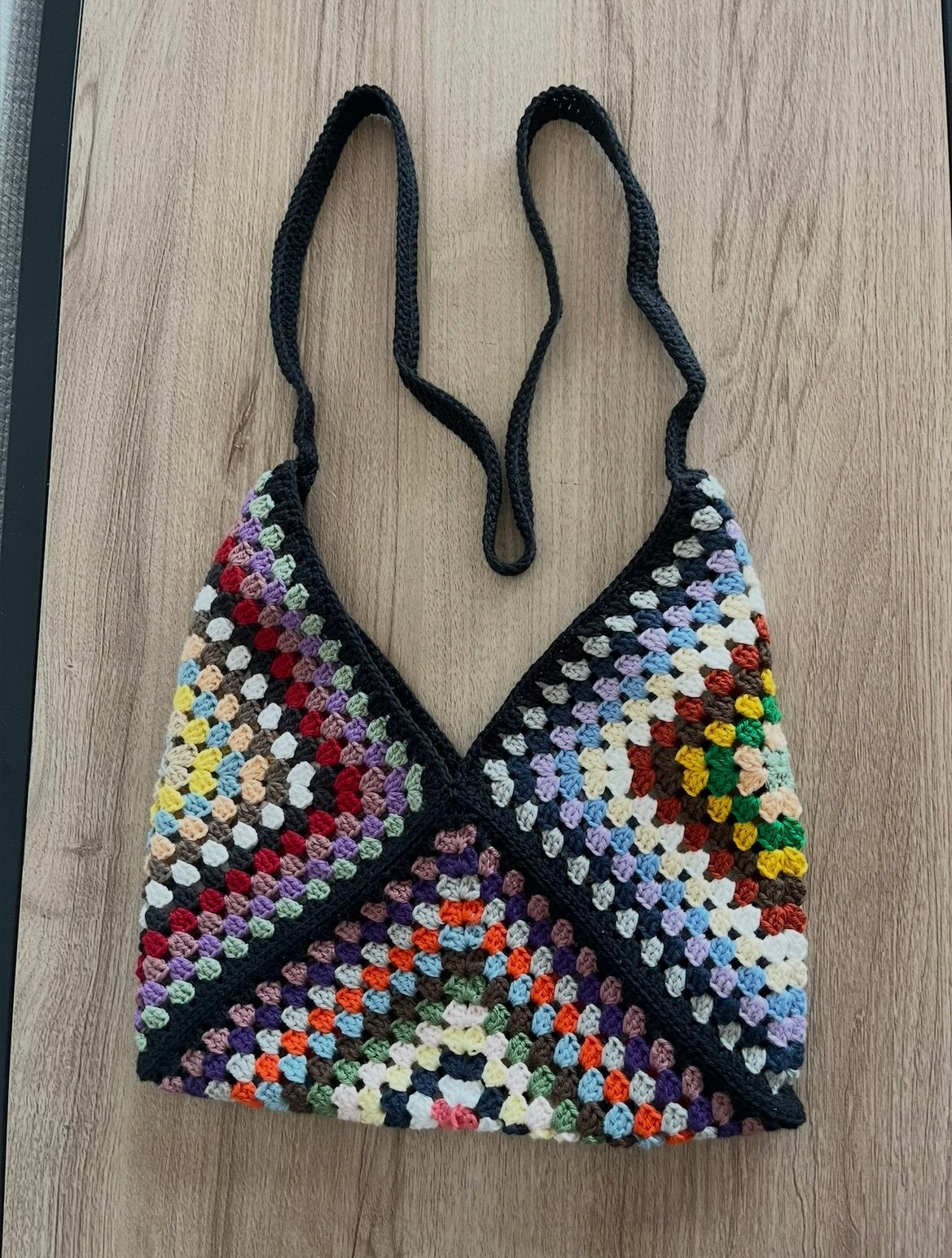 Nieuwe gehaakte Granny Square tas, Ophalen of Verzenden, Nieuw, Overige kleuren, Schoudertasje