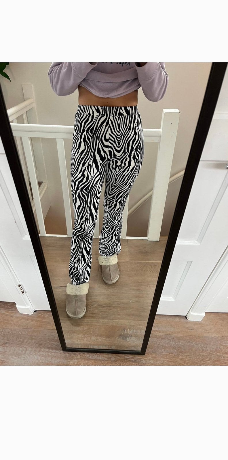 Zebra flared broek maat S / 36, Zwart, Ophalen of Verzenden, Zo goed als nieuw, Maat 36 (S)