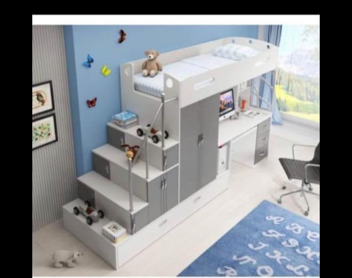 Bed met bureau en kast, Ophalen of Verzenden, Gebruikt