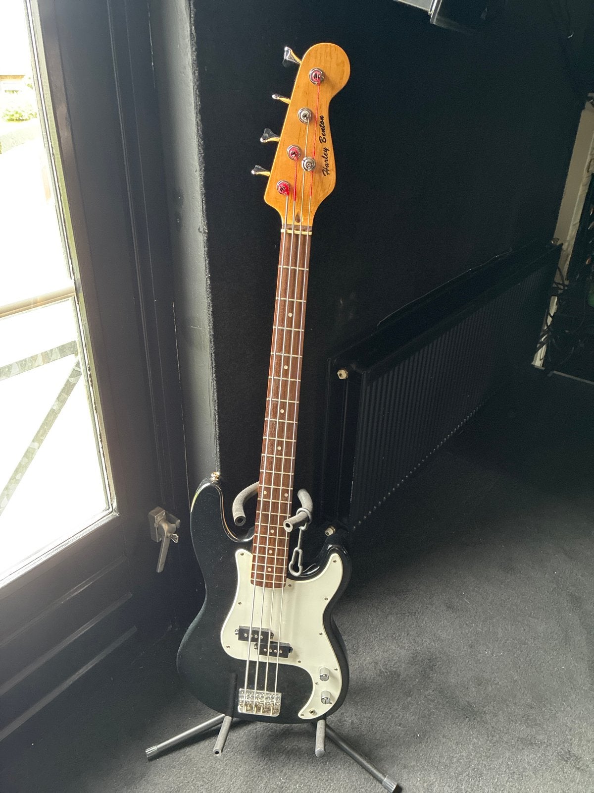 Harley Benton 4-snarige basgitaar voor beginners, Ophalen, Gebruikt, Elektrisch