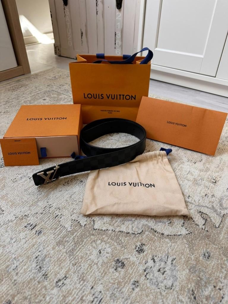 Louis Vuitton Reversible Riem M0087U, Kleding | Heren, Riemen en Ceinturen, Gedragen, Riem of Ceintuur, Minder dan 95 cm, Overige kleuren