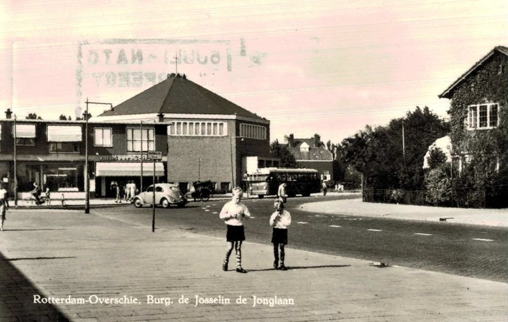 1958 Overschie, Burg. de Josselin de Jonglaan - Rotterdam, Ophalen of Verzenden, 1940 tot 1960, Gelopen, Zuid-Holland