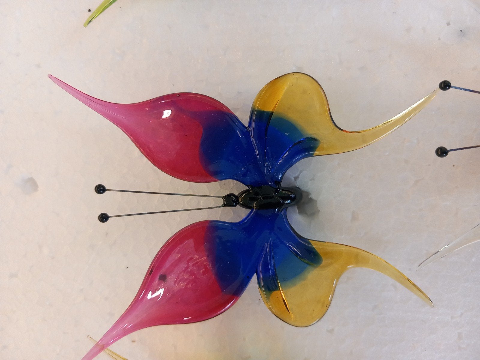NIEUW Mondgeblazen Glazen Vlinder Decoratie, Ophalen of Verzenden