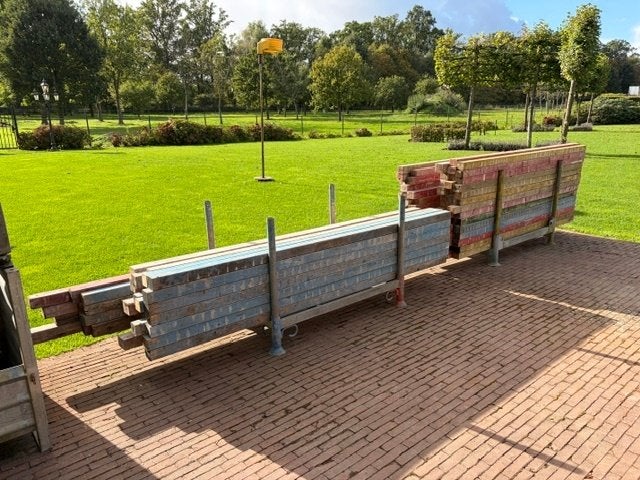 Gebruikte Houten Metselprofielen, lengten tot 300 cm., Doe-het-zelf en Verbouw, Ophalen of Verzenden, Gebruikt