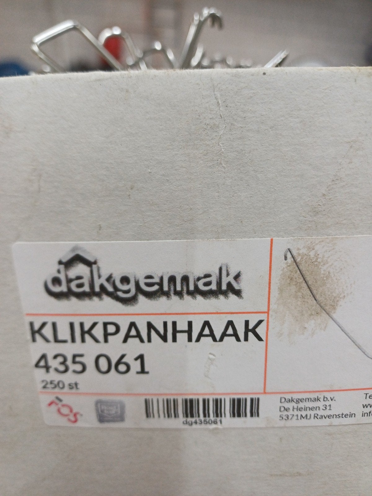 klikpanhaak 435061, Steen of Klei, Zwart, Ophalen of Verzenden, 15 m² of meer