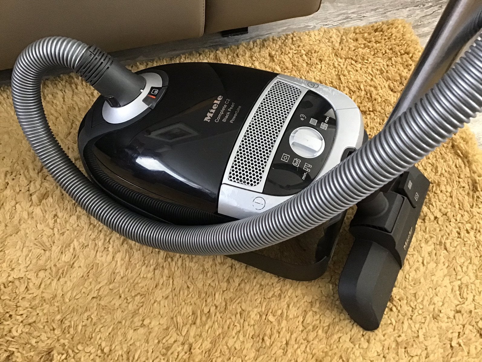 ✅ INCL. GARANTIE, MIELE COMPLETE C2 BLACK PEARL, POWERLINE ✅, Ophalen of Verzenden, Gebruikt