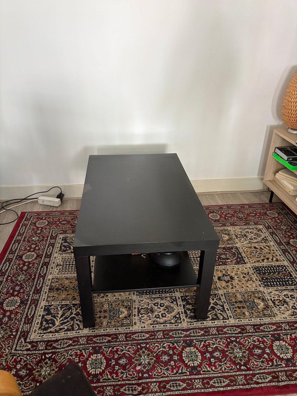 Zwart houten salontafel, gratis af te halen, Ophalen, Gebruikt, 100 tot 150 cm, 50 tot 100 cm