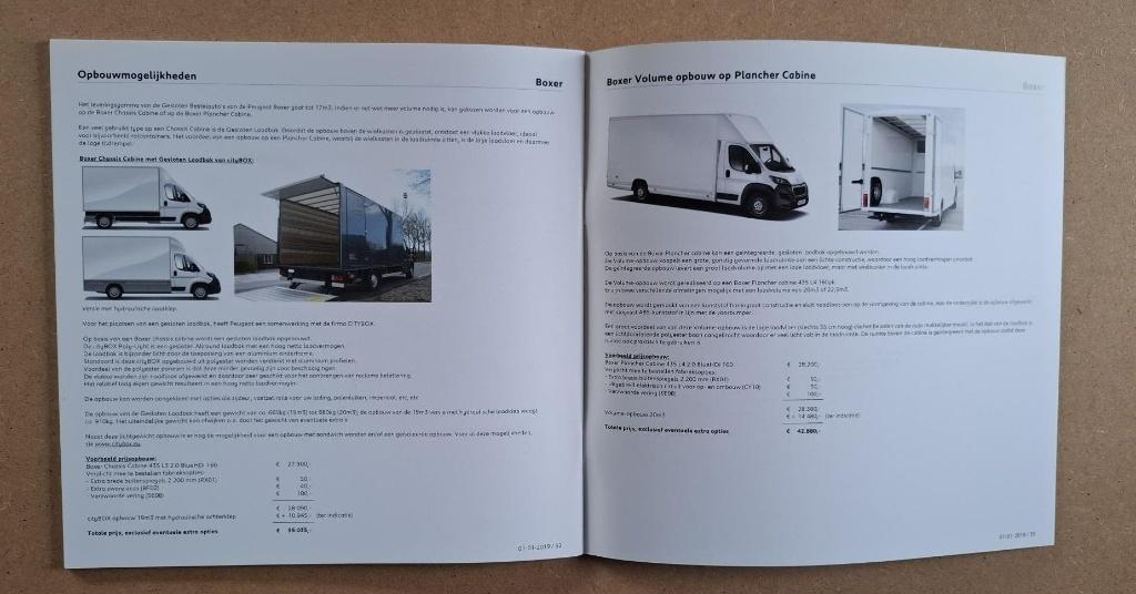 Peugeot Boxer specificaties en prijzen (1 jan 2019), Verzenden, Zo goed als nieuw, Peugeot