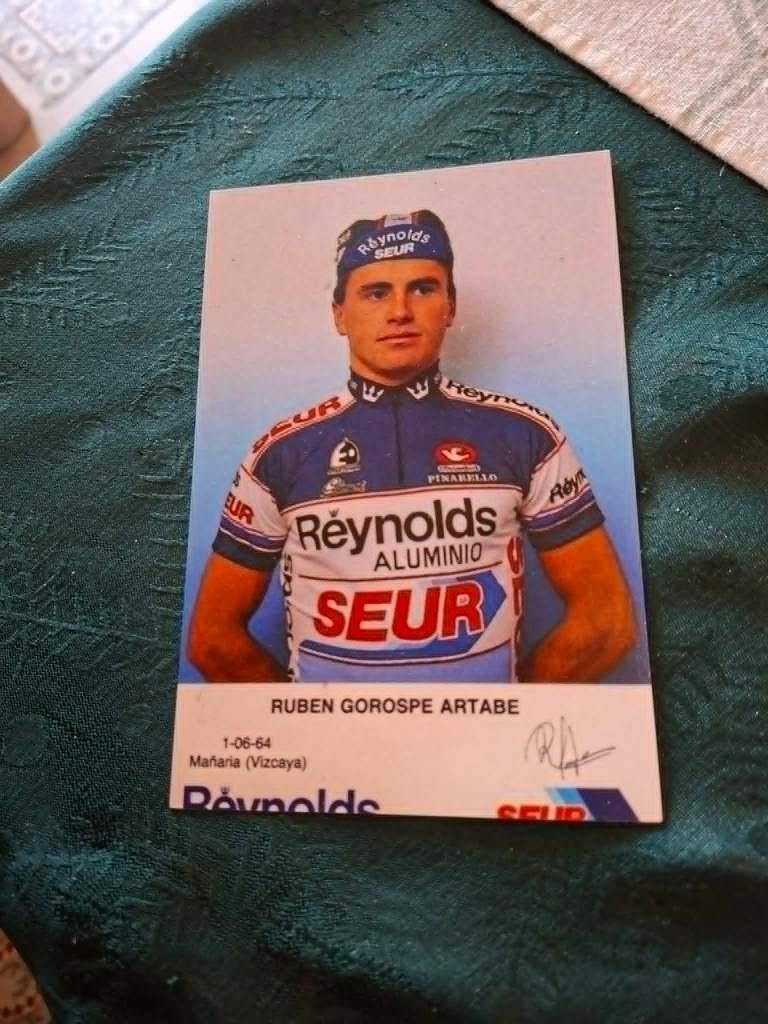 Fotoprint : Ruben Gorospe Artabe / Reynolds-Seur 1987, Verzenden, Zo goed als nieuw, Overige sporten, Poster, Plaatje of Sticker