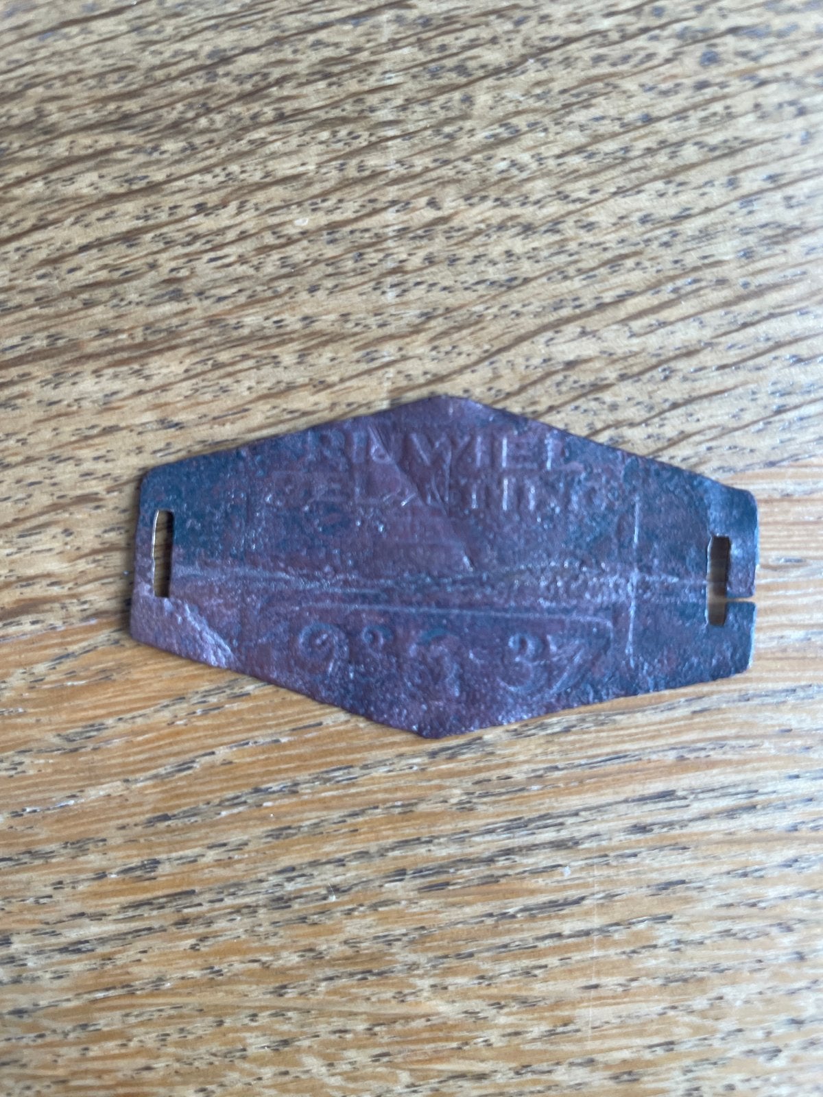 Fietsbelastingplaatje 1936-1937, Ophalen of Verzenden