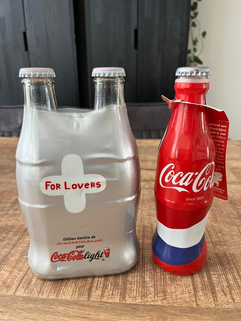 Voor de verzamelaar coca cola flesjes 3 stuks, Ophalen, Zo goed als nieuw