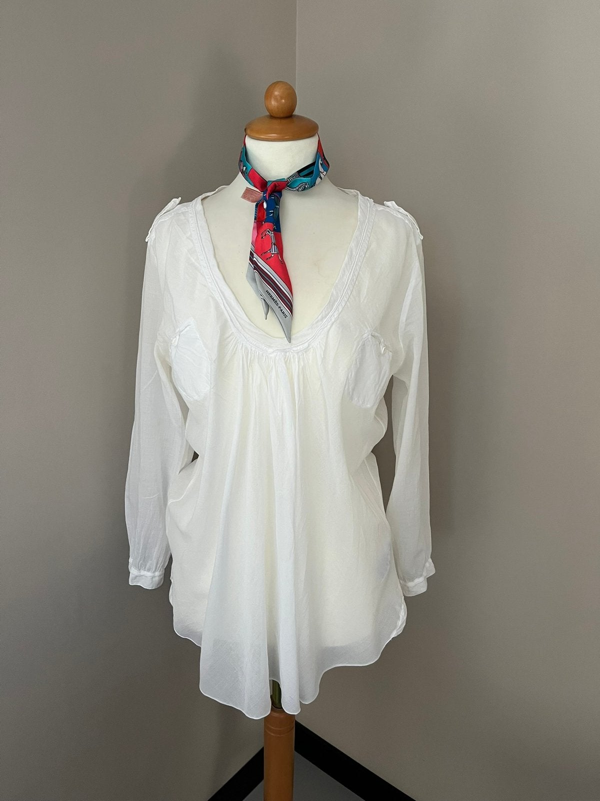 Nolita blouse tuniek mt 38, Ophalen of Verzenden, Zo goed als nieuw, Maat 38/40 (M), Wit