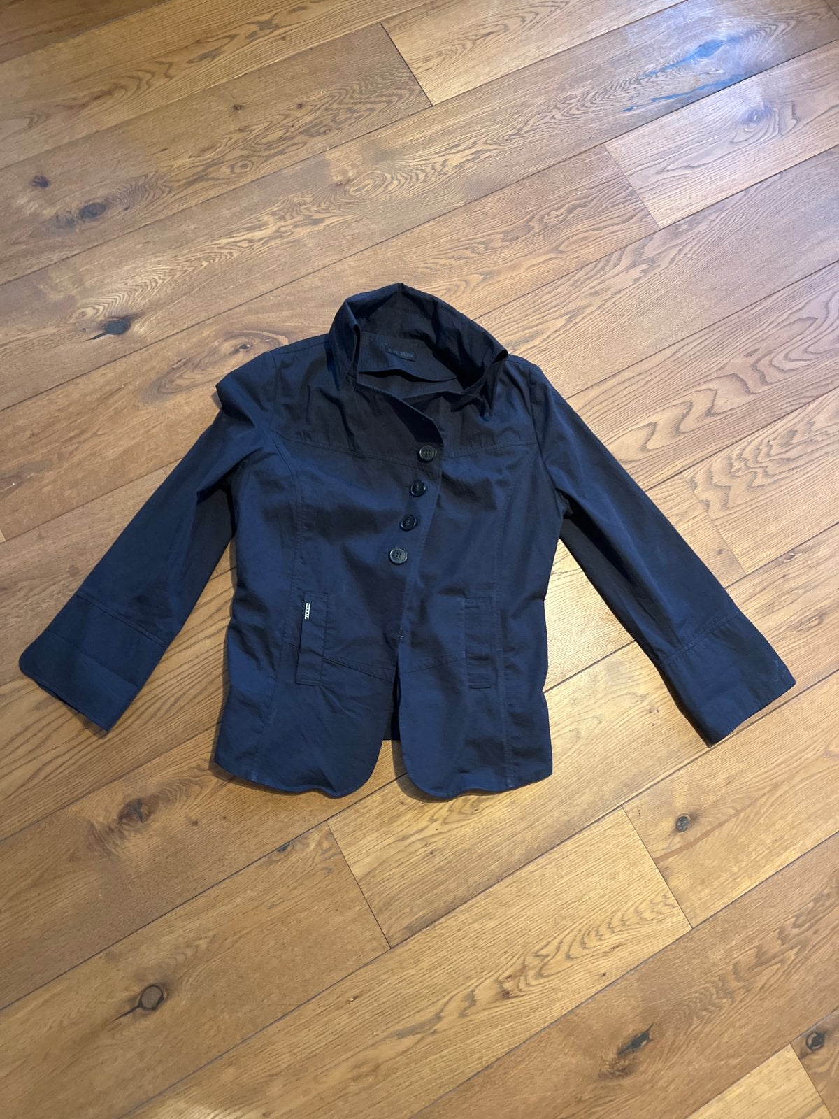 Super mooi IKKS donker blauw jasje maat L, Verzenden, Zo goed als nieuw, Maat 42/44 (L), Blauw