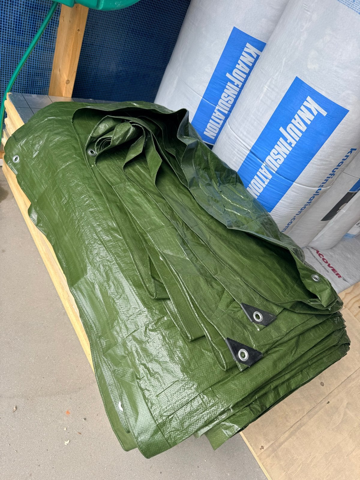 Afdekzeil groen 10 x 12 meter (110 g/m²), Ophalen, Nieuw, 15 m² of meer, Zeil