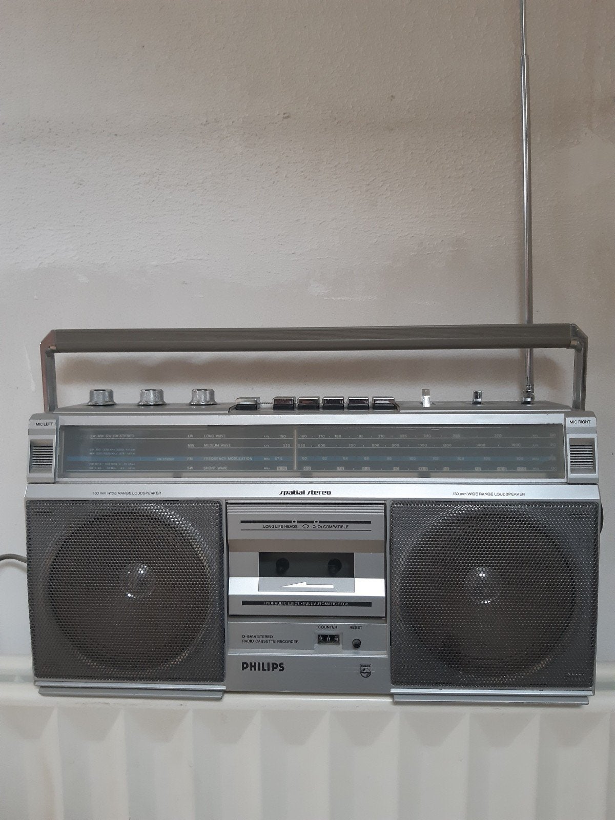 Philips Spatial Stereo radio met cassettedeck, Audio, Tv en Foto, Ophalen, Gebruikt, Radio