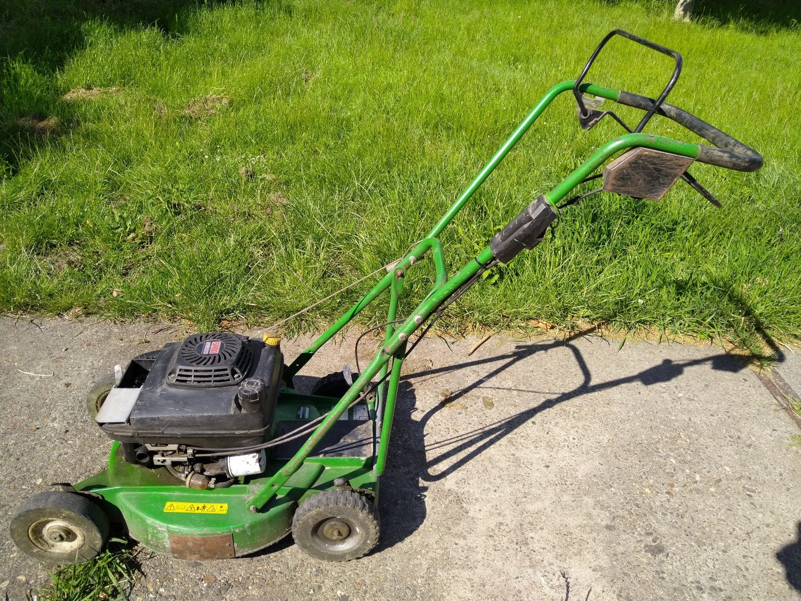 Sabo Benzine Grasmaaier met Aandrijving en Aluminium Bak, Ophalen, Gebruikt, Opvangbak, Benzine-grasmaaier