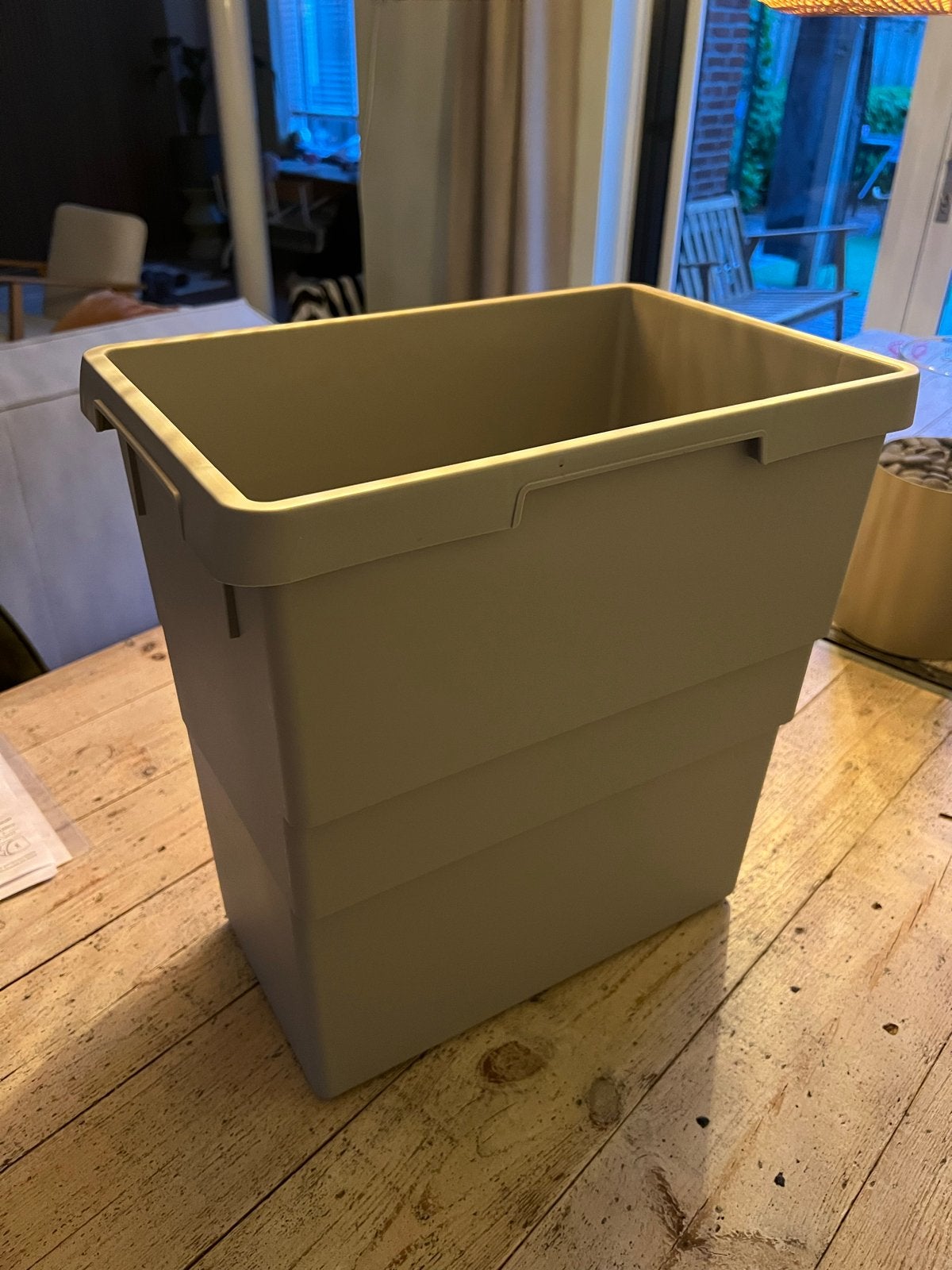 Hailo Afvalemmer Basaltgrijs 30 liter, Kunststof, 50 tot 75 cm, Ophalen of Verzenden, Zo goed als nieuw
