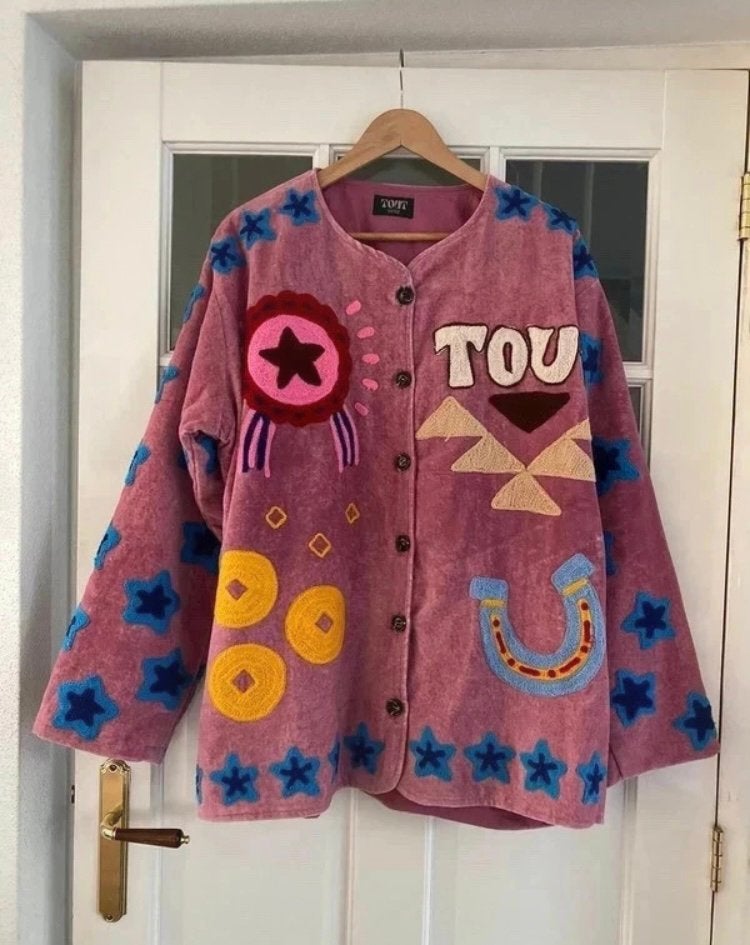 Tout Vintage Rodeo Cowgirl suzani jas katoen fluweel, Kleding | Dames, Ophalen of Verzenden, Nieuw