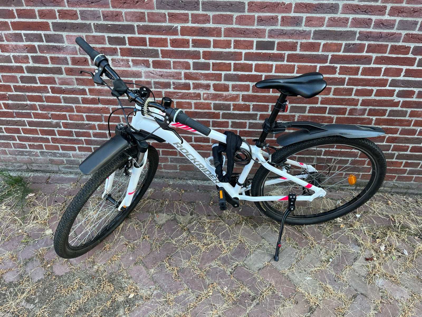 Rockrider ST100 Mountainbike - Wit/Roze - Maat M, Gebruikt, Hardtail, Velgrem, Dames