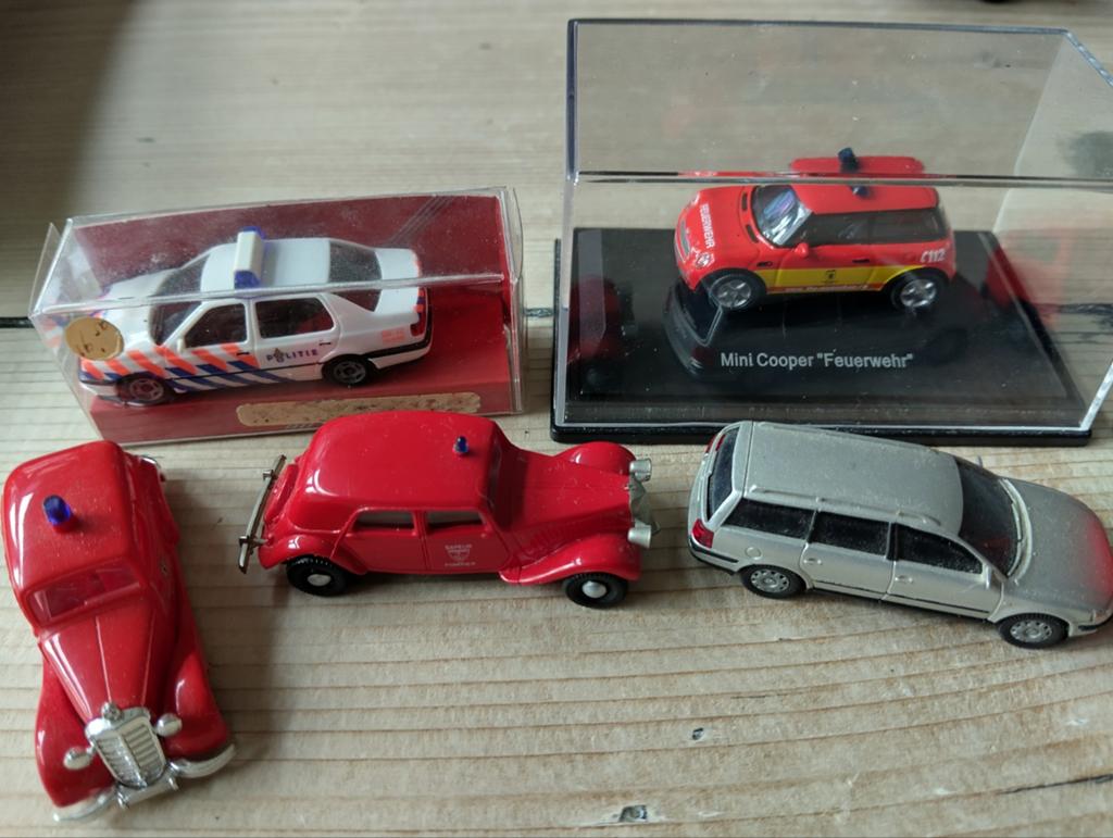 Verzameling modelauto's: Politie, Brandweer, Klassiekers, Ophalen of Verzenden, Zo goed als nieuw, Auto, Brekina