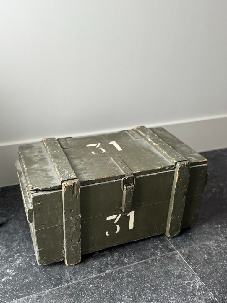 Oude legerkist munitie kist, Ophalen, Landmacht, Overige gebieden, Kist of Geocache