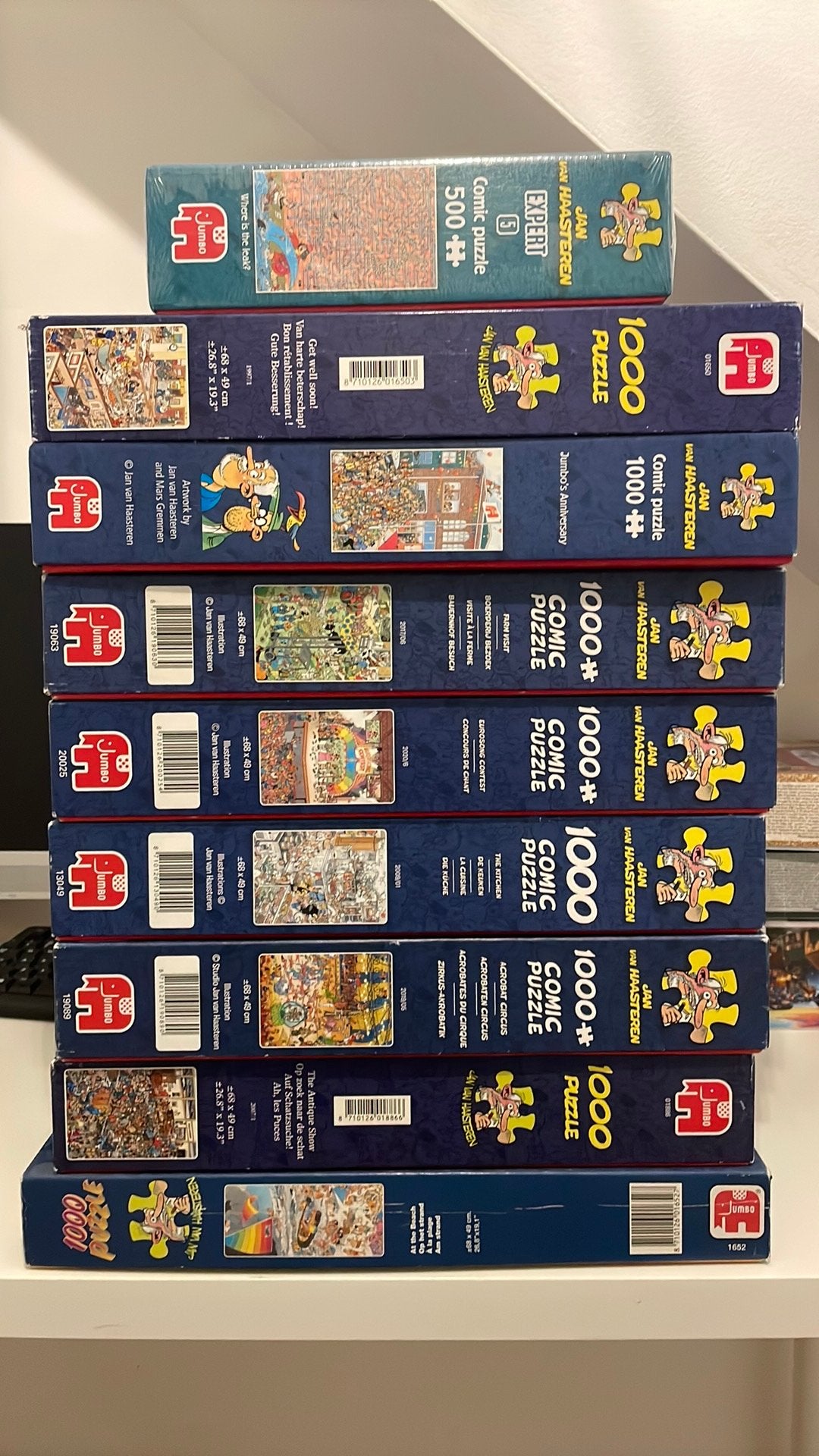 Van Haasteren puzzels allerlei soorten 1000 stuks, Ophalen, 500 t/m 1500 stukjes, Gebruikt